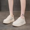 Platform Women's Shoes Spring Board Shoes 2025 New Autumn Platform Casual Versatile White Shoes Original Niche Shoes