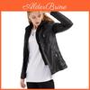 American And European Leather Hooded Jacket Twopiece Set With Detachable Large Leather Jacket For Womens Outerwear Pu Washed Leather For Women