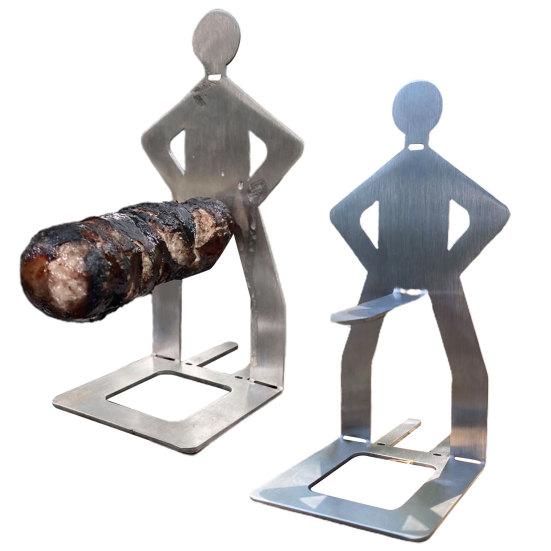 Accessorio Barbecue Per Hot Dog - Supporto Salsicce In Acciaio, Per Campeggio E Giardino - Foto 4