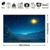 1Pcs Winter Wonderland Starry Night Decoration Background Winter Backdrop For Photo Studio Photo Booth Party