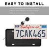 Silicone License Plate Frame, Rust-Proof Rattle-Proof Front Back License Plate Cover With Drainage Holes, Weather-Proof Car Plate Bracket Holder With