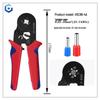 VE Insulated Wire Connector Crimping Pliers with Copper Terminal Pins, 4/6 Sides