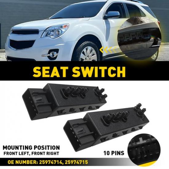 

Seat Switch Control LH RH for 2010-2018 Chevrolet Buick GMC 25974714 25974715 EA