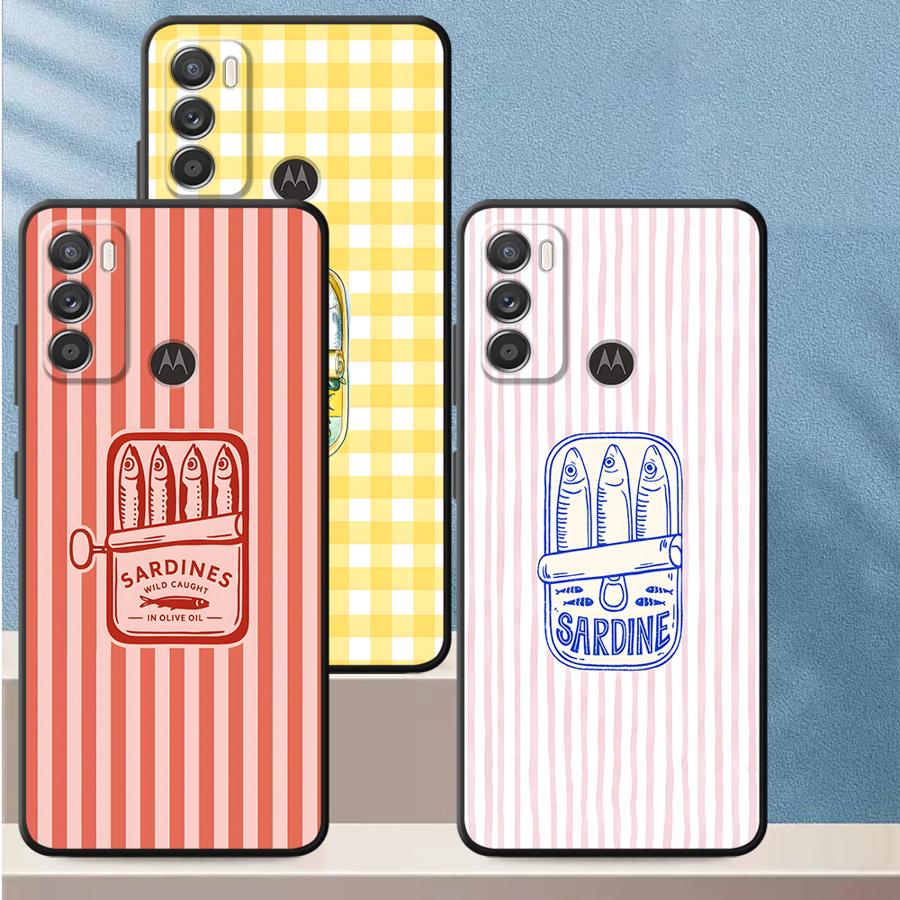 Case for Motorola Moto G50 G60s G32 G51 G73 G52 Edge 20 Pro 30 Lite G71 G53 G30 G22 Edge40 Phone Cover Cartoon Creative Fish
