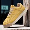 Retro Fashion Men Lace-up Casual Sneakers  Brown Men's Low Sneakers Breathable Flat Shoes Trainers  Big Size 45