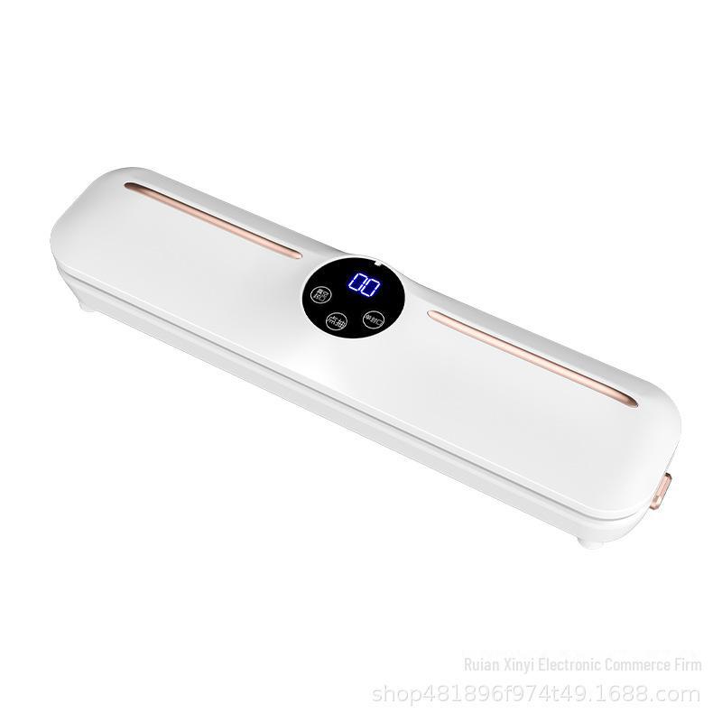 

Компактный кухонный вакуумный упаковщик: Автоматическая машина для сохранения свежести и запечатывания HB-502, 100 vacuum bags (without main unit) белый