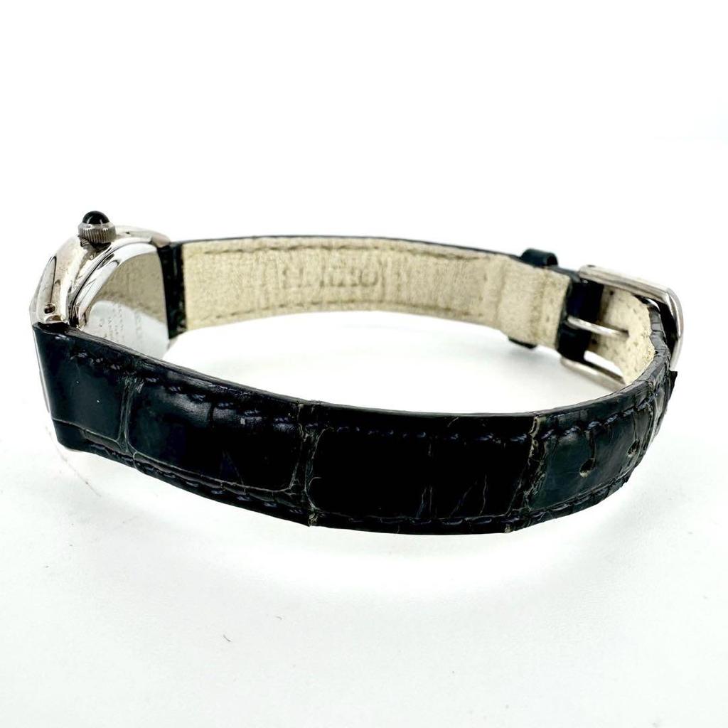 [USED] Rare Battery SEIKO EXCELINE Blue Hands Watch Silver