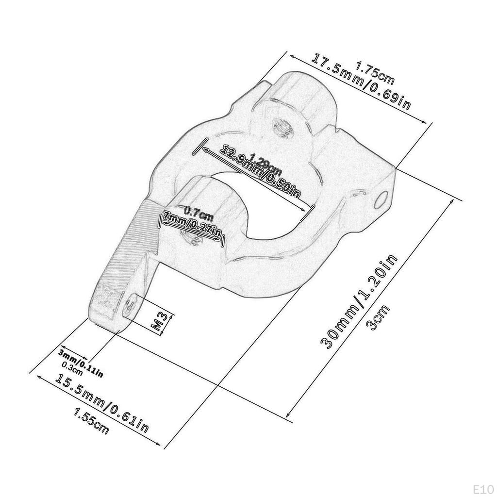 1/14 RC Car C-hub Carrier Metal Components for 124007 124019 144001 144002