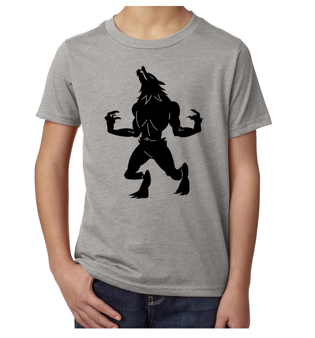 Werewolf Halloween Kid s Tee, Kid s Graphic Tees, Funny Halloween T-Shirts! S