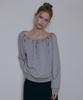 ODER Balloon Shirred Raglan Sweatshirt - Melange