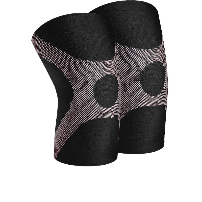 

Sports Knee Pads Thin Color Nylon Knitted Leggings Outdoor Riding Fitness Squat Running Basketball Non-Slip XL серый