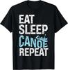 Canoe Canoeing Vintage Eat Sleep Canoe Repeat Tee Gift Unisex T-Shirt