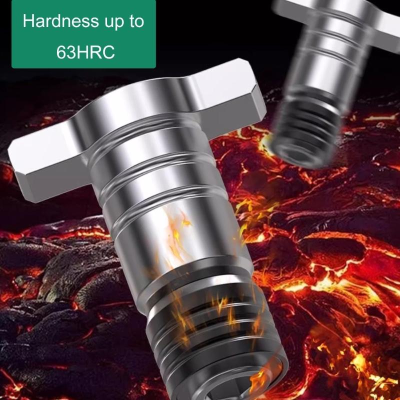 T Shape Electric Brushless Impact Wrench Adapter Double Use Wrench Drill Bit Steel Spanner Shafts Conversion Head