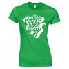 Funny Positive Vibes Only Skinny Fit Tshirt
