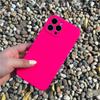 Neon Liquid Silicone Full Coverage Shockproof Customized Print Pure Color Mobile Phone Cases for 11-16 Pro Max