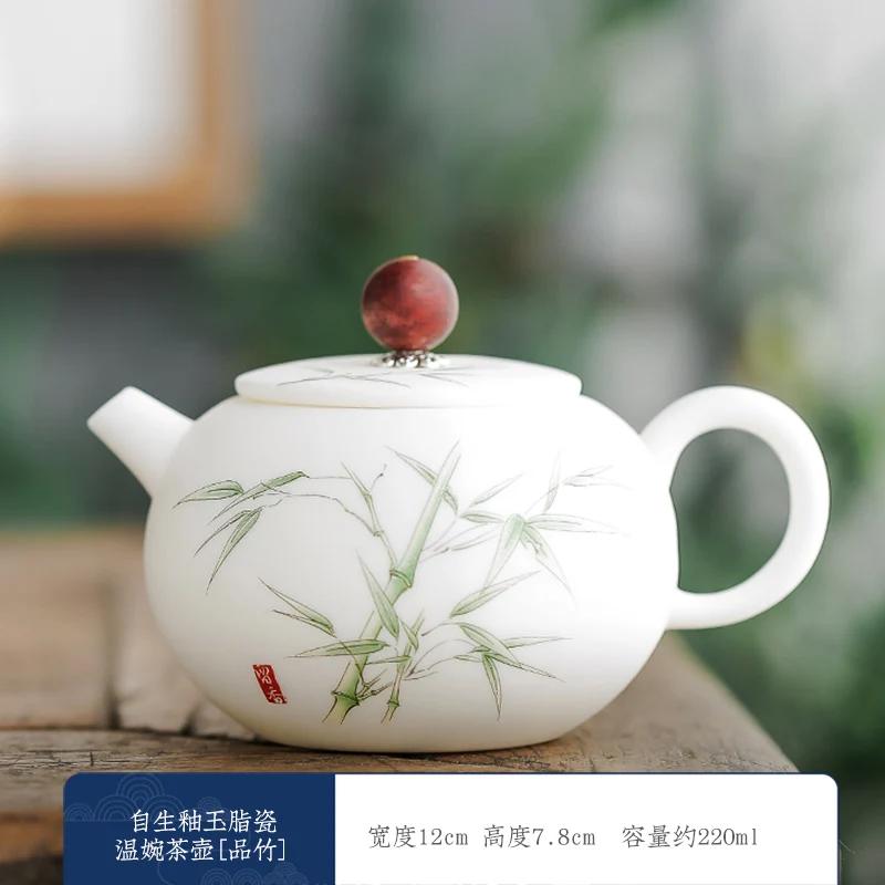 Decoration Travel Teapot Ceramic Vintage Handmade Art Kettle Teapot Chinese Kung Fu Tea Ceramic Teapot Kitchen Supplies