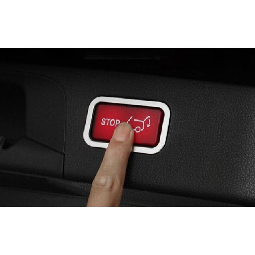 2PCS Cover Trim Rear Door Switch Silver Aluminum Tailgate For Benz GLK 2009-2015