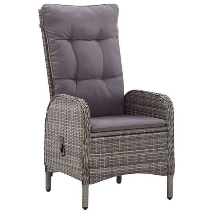 Maison Exclusive - Ensemble à manger de jardin 5 pcs Gris