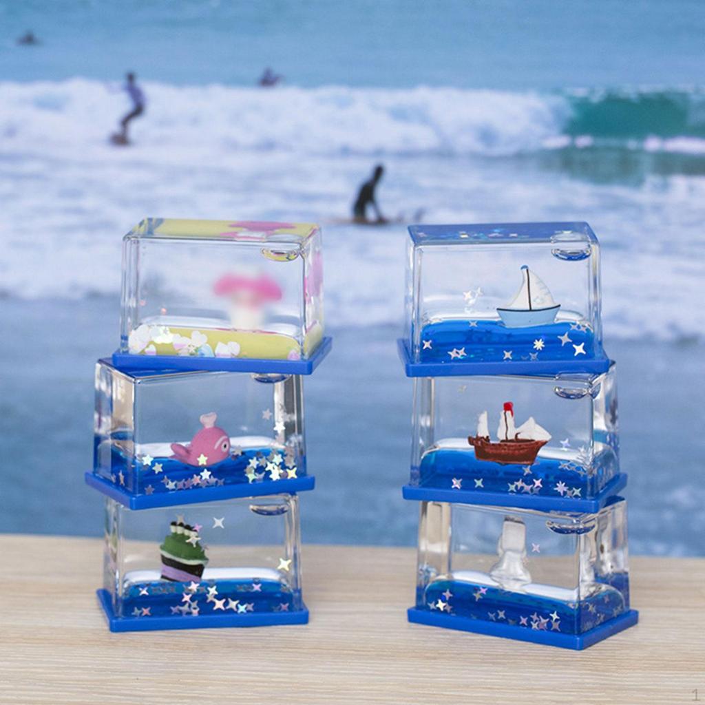 Akrylová tekutina Tekutá Dekorace Hračka Kreativní Dárek Jemná Ozdoba, Stolní Dekorace pro