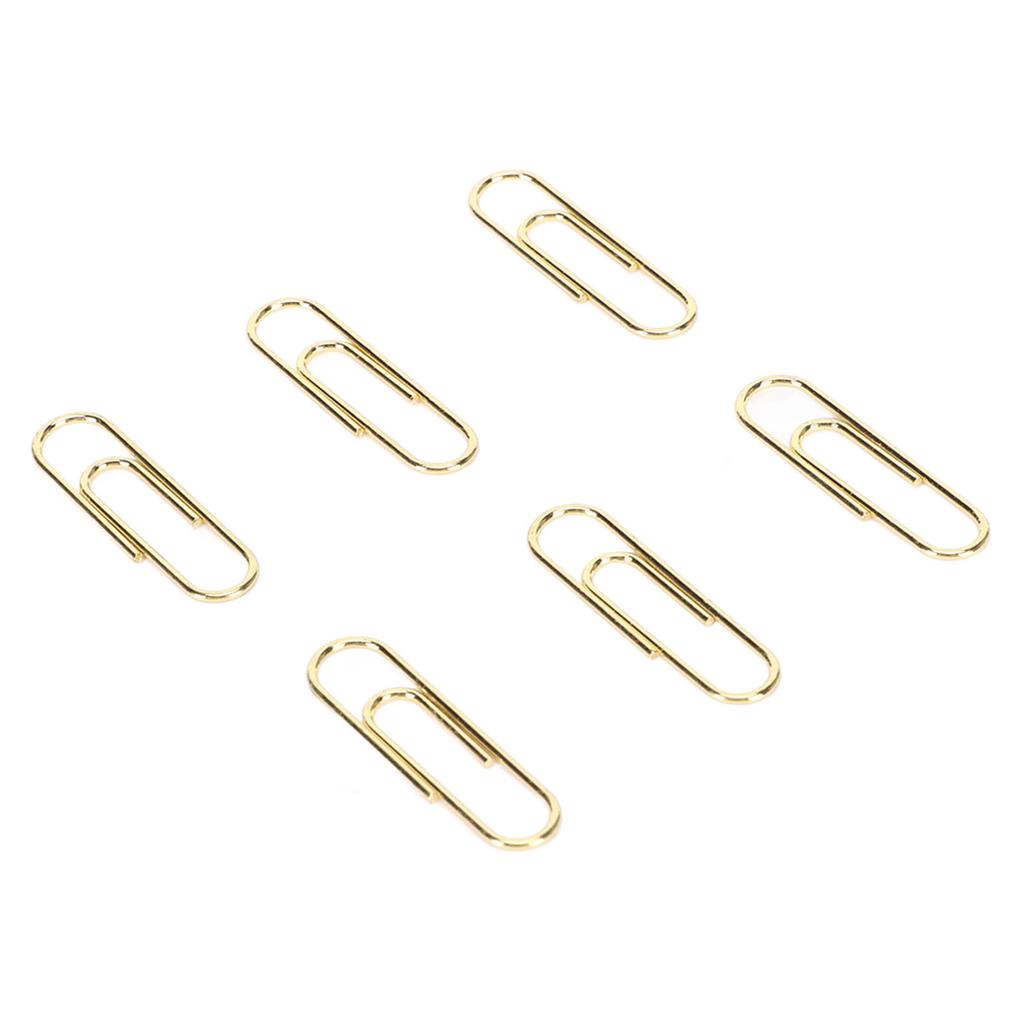 1.1in 100pcs Paper Clips Rust Prevention Increased Slip Resistance Portable Metallic Paper Clips for   Daily Use