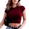 2025 Summer European & American Women's Fashion Slim Cropped Top