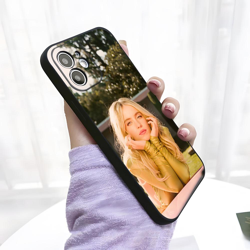 Singer S-Sydney Sweeney Phone Case For IPhone 17 Pro Max 15 Pro 16 14 Plus 12 13 Mini 11 Pro Shockproof Soft Cover