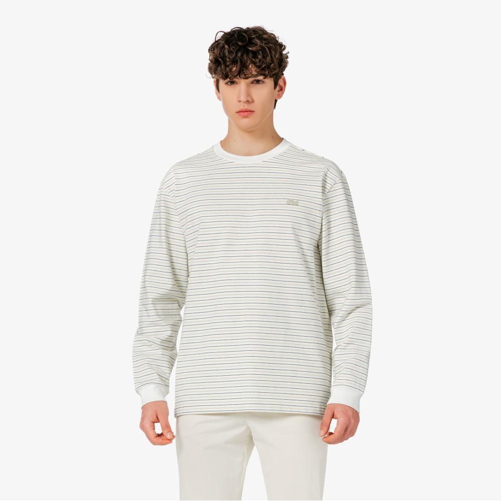 [lacoste] Men's Long Sleeve Striped T-shirt TH338E-56G001