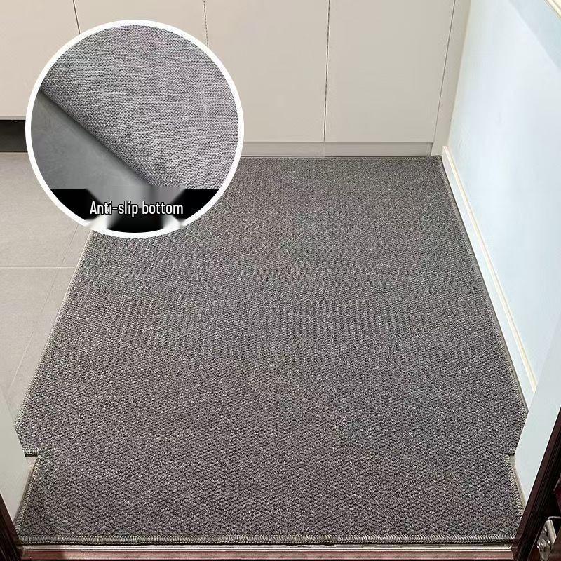 Plain Color Japanese Floor Mat: Living Room/Bedroom Tatami Pineapple Ring Carpet, Imitation Jute, Anti-Scratch