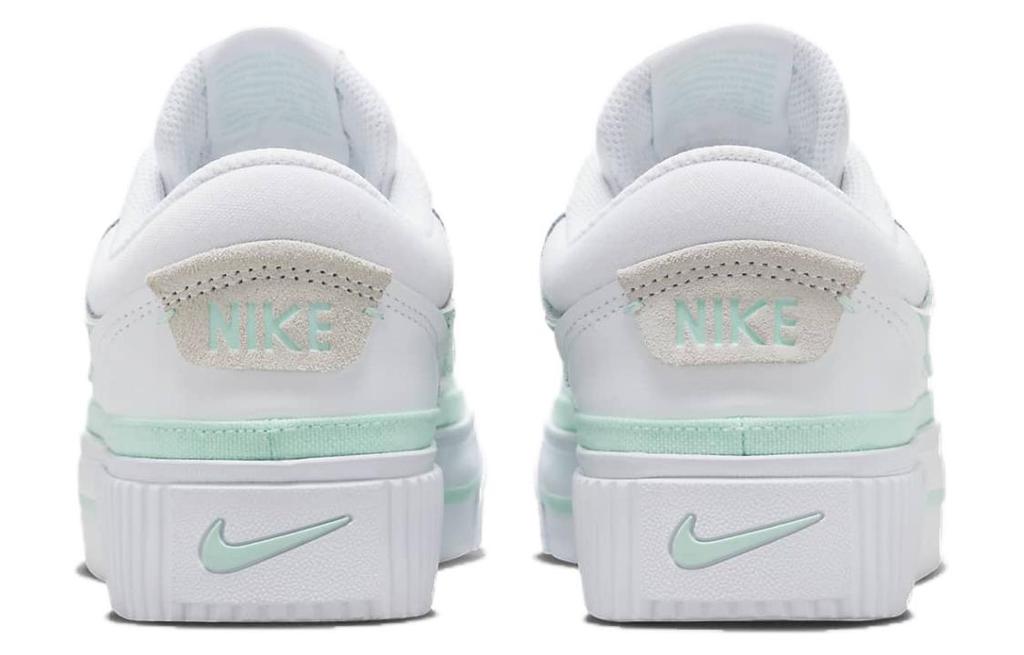 Nike Court Legacy Slip Resistant Cushioning Low Top Skateboard Shoes Women's White Green FZ3770-100