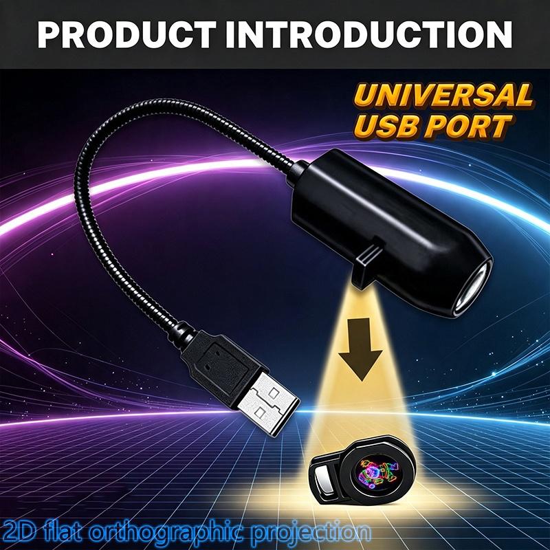 Weihnachts-Projektorlicht Modi Schaltbare Muster USB-Projektor Atmosphärenlicht Feierparty Decke Weihnachten Deko