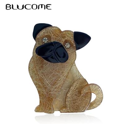 Handmade Acrylic Animal Style Safety Pins Brooches For Women Kids Gift Coat Dress Adornment Dog Brooch Badge Jewelry