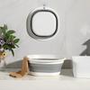 Collapsible Tub Basin Laundry Collapsible Laundry Baskets Foldable Plastic Washtub Space Saving Storage Container for Dishing