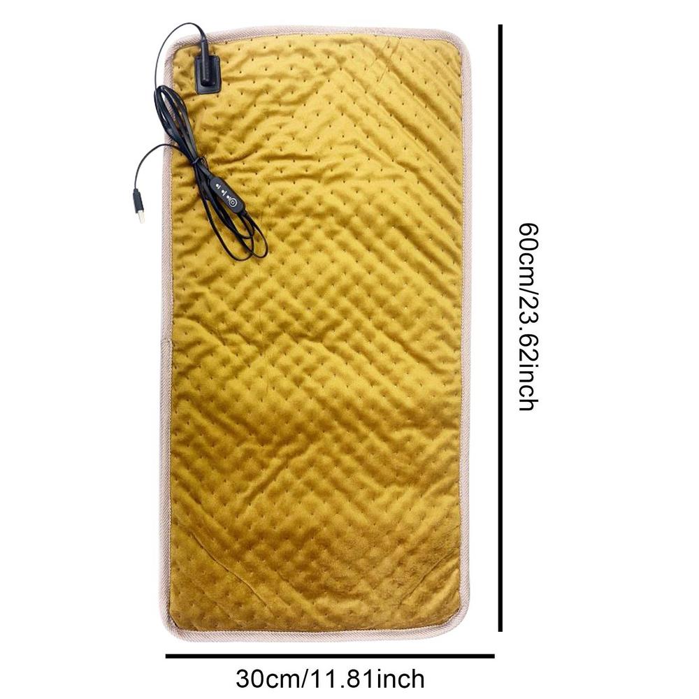 

Human Body Physiotherapy Heating Pad Electric Blanket 3 Levels Adjustment Thermal Insulation Heat Therapy Pain Relief колір темно кави