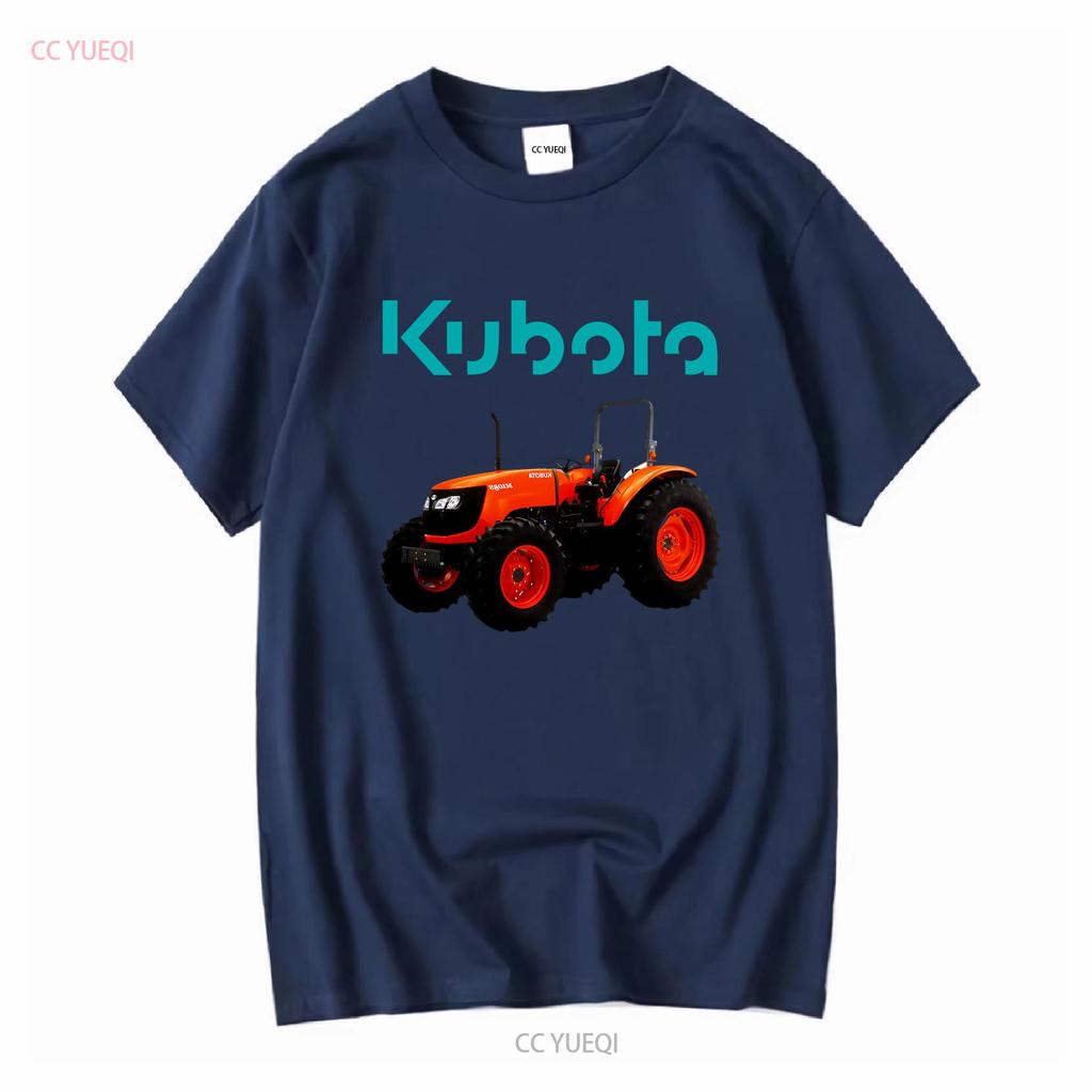 Kubota Tractor Farm Logo Mens Black T Shirt Size S To 3XL Vintage Washed Stylish Casual Designer Clothes Soft