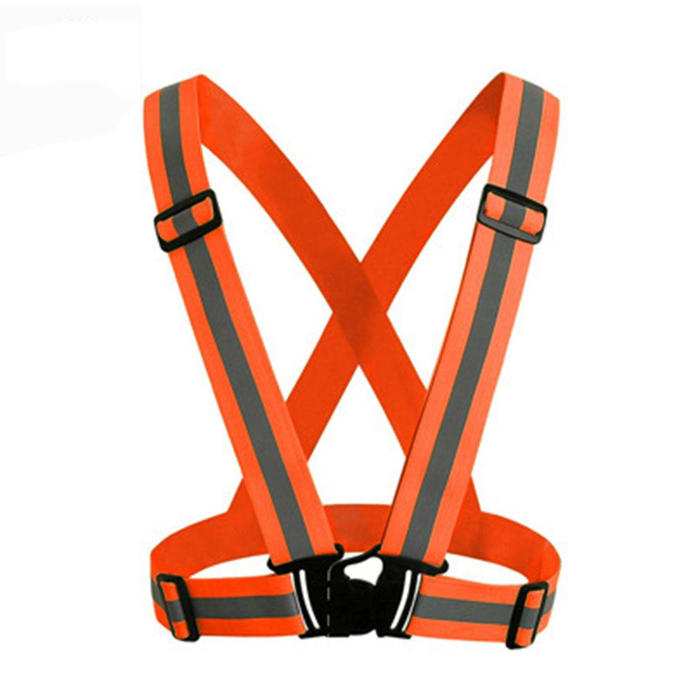 Verstellbare V-Form Reflektierende Sicherheitsweste Leuchtender Elastischer Gürtel für Nachtlauf Radfahren Sport Outdoor Kleidung
