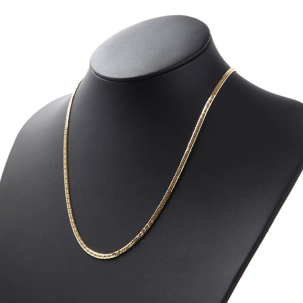 18K Gold Necklace K18 Triple Kihei Chain Made In Japan Certification Stamp 12g 50cm Middle Clasp [Fairy Kallet] 8-sided Approx.