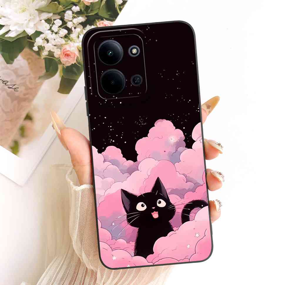 For Xiaomi Redmi 15C 4G Case Cute Couple Flower Cartoon Cover Phone Case For Xiaomi Redmi 15C Redmi15C 4G 5G Back Cover Capa