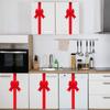 Self-adhesive Gift Wrapping Bow Green/Red Window Bow Christmas Cabinet Door Ribbon Bow  New Year