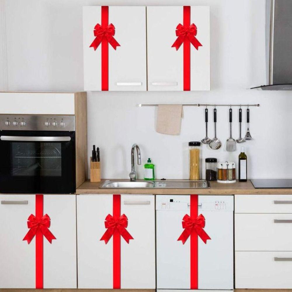 Large Size Gift Wrapping Bow Self-adhesive Window Bow Christmas Cabinet Door Ribbon Bow  New Year