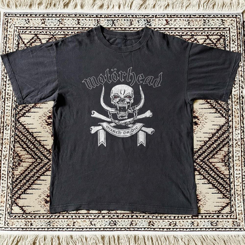 Motorhead March ör Die Rock Band Vintage Style Unisex TShirt Size S5XL Unisex T-Shirt XXL