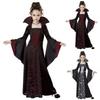 Halloween Kinder Hexe Vampir Cosplay Kostüm Mädchen Karneval Verkleidungsparty Kinder Bühnenkleidung