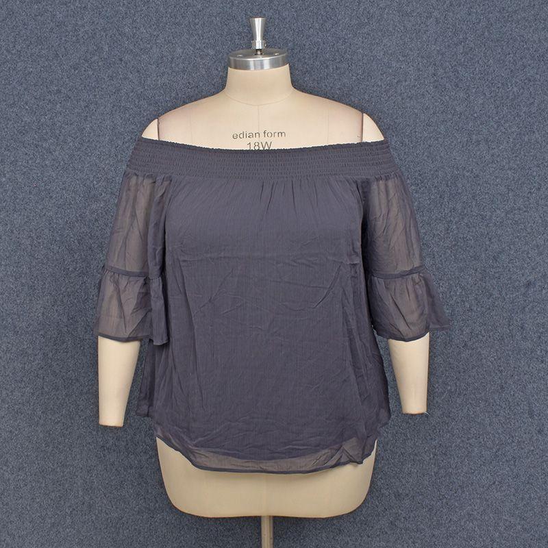 

100.15kg 00 Original Beauty Plus Size Women s Clothing 160-180 Spring and Summer Thin Loose Slimming V-Neckline Long Sleeves Chiffon Series Figure 44 2
