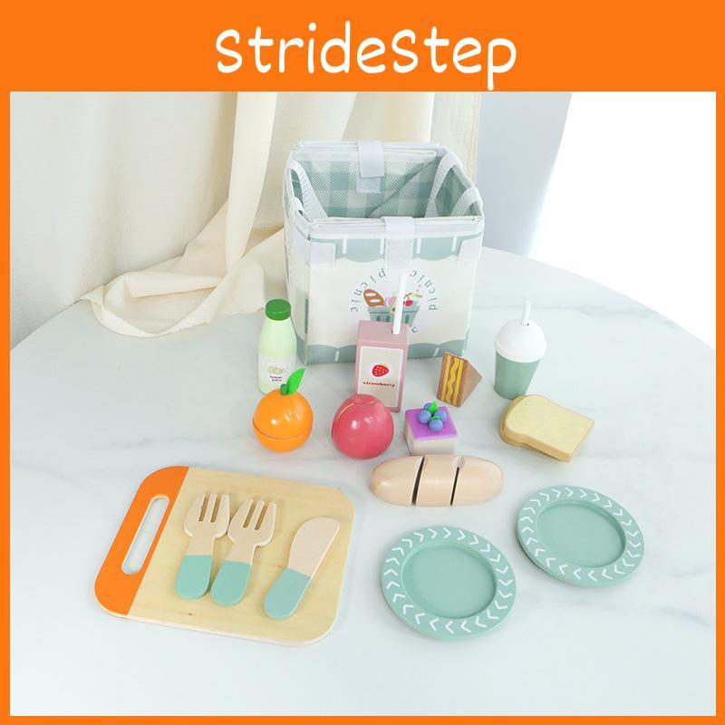 Childrens Wooden Fruit And Vegetable Cutting Play Set For Imaginative Kitchen Fun