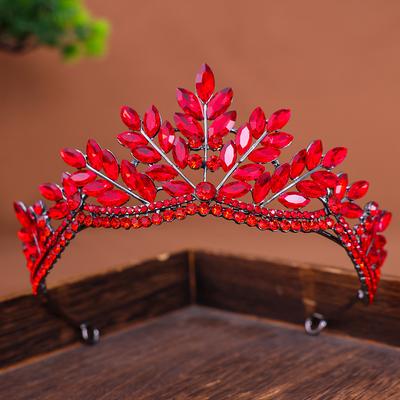 Crown Headwear Alloy Rhinestone Retro Baroque Bride Crown Hair Accessory Wedding Coil Hair Band Accessory