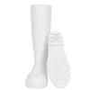 Rain Boots New White Pvc Rain Shoes Unisex Smash-proof Puncture-proof Shoes Deep Tube