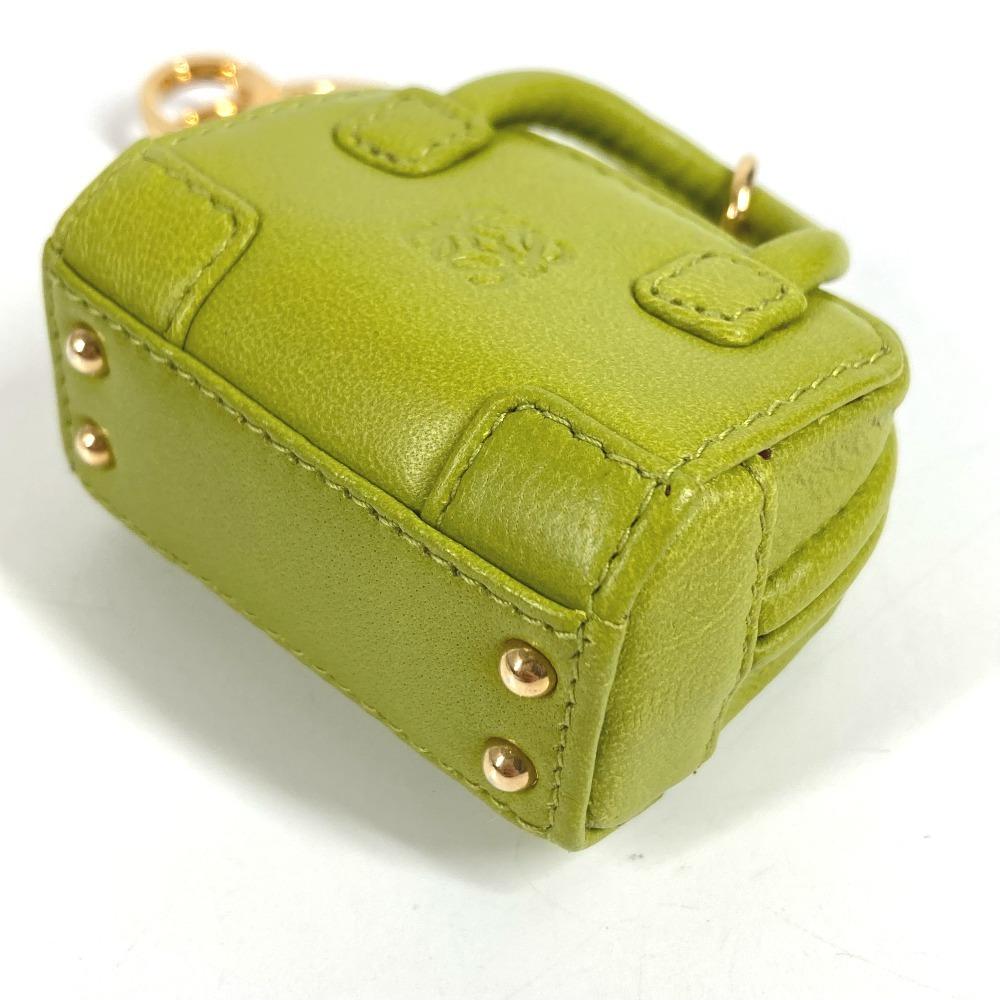 LOEWE Amazona anagram logo Charm Bag Charm Key Holder Leather Green/Gold