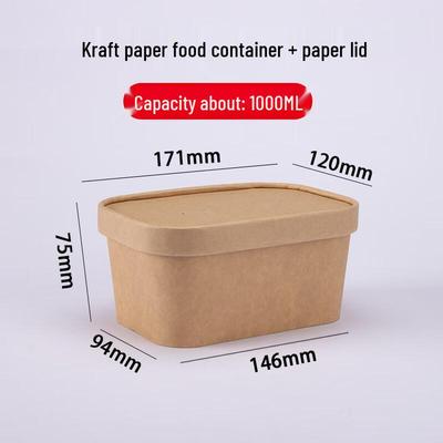 Yuan Zheng He Microwaveable Kraft Takeaway Food Boxes