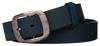 Wide leather belt LADY NO.4 NAVY 100