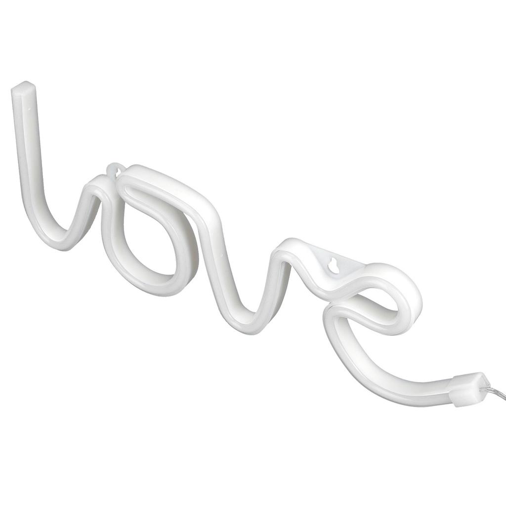 LOVE Neon Sign USB/Battery Powered Neon Lamp for Christmas Party Wedding Decoration Warm Light