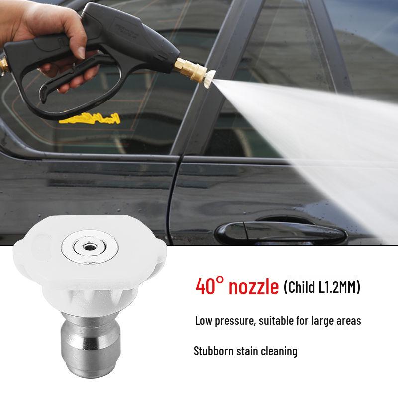 1/4 Ultra High Pressure Car Washer Nozzle: Quick-Connect Fan-Shaped Spray Attachment